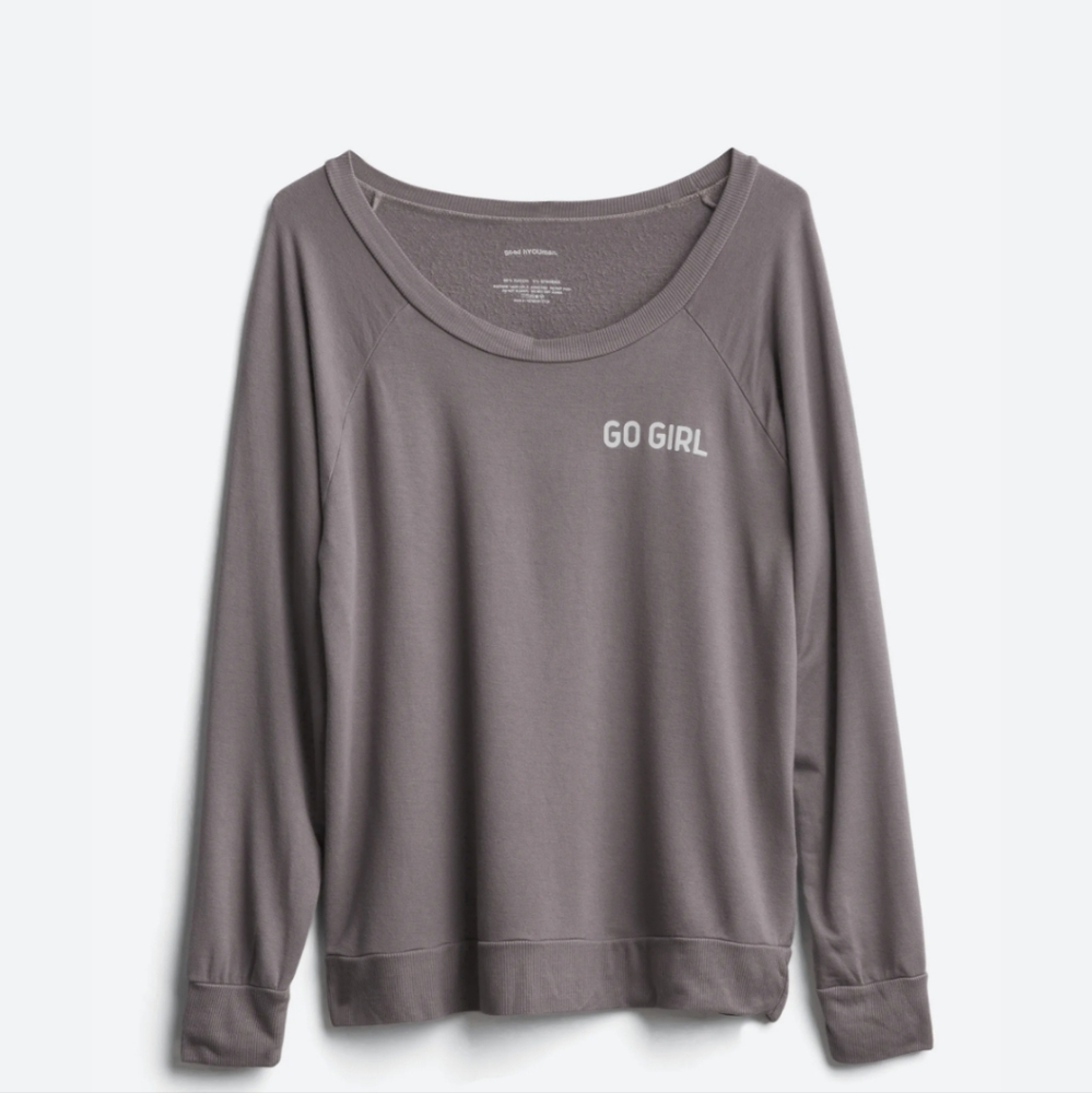 Good HYOUman | Micki Graphic Stretch Fleece Knit Top